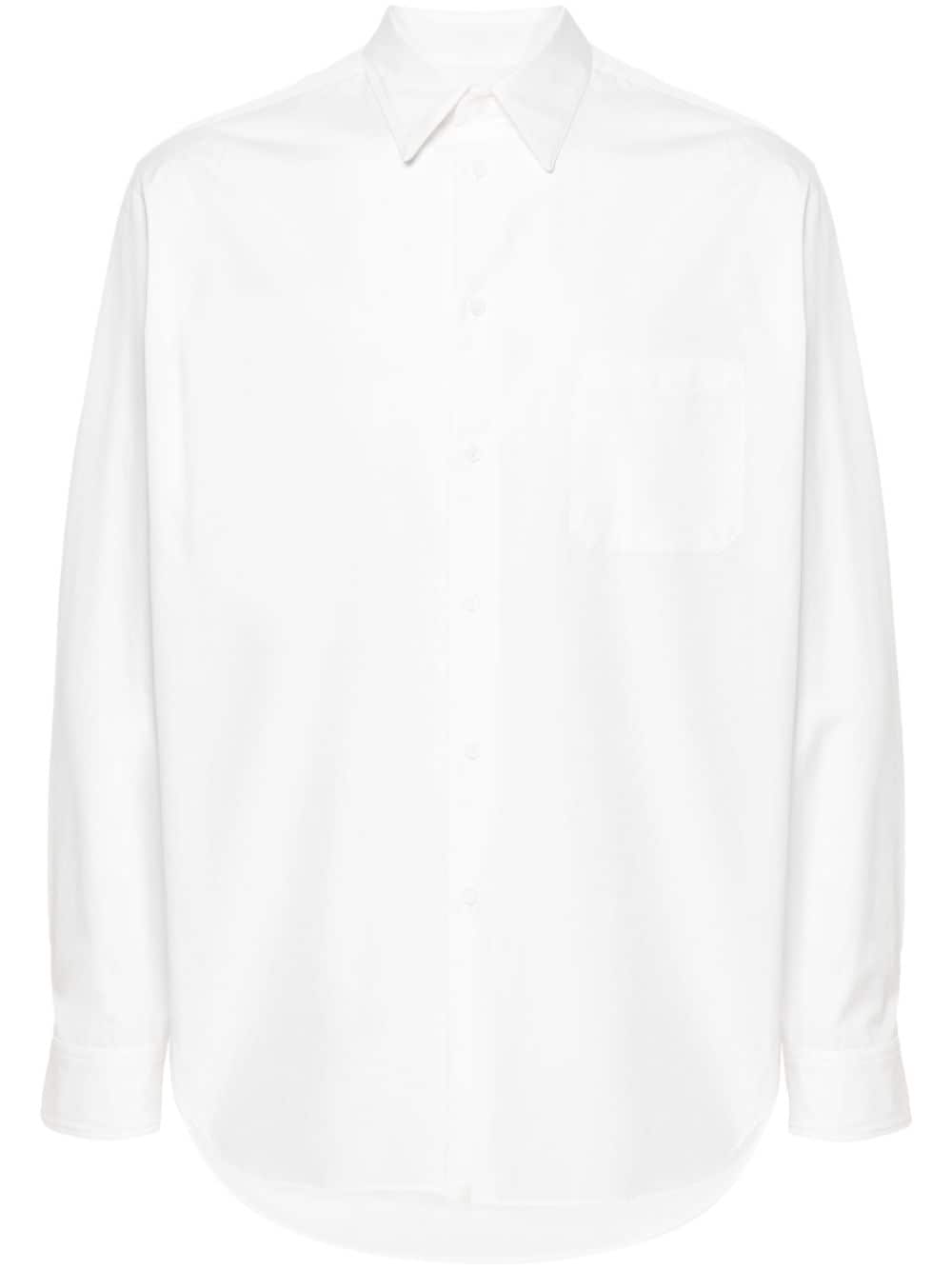 Yohji Yamamoto Hemd mit geradem Kragen - Weiß von Yohji Yamamoto