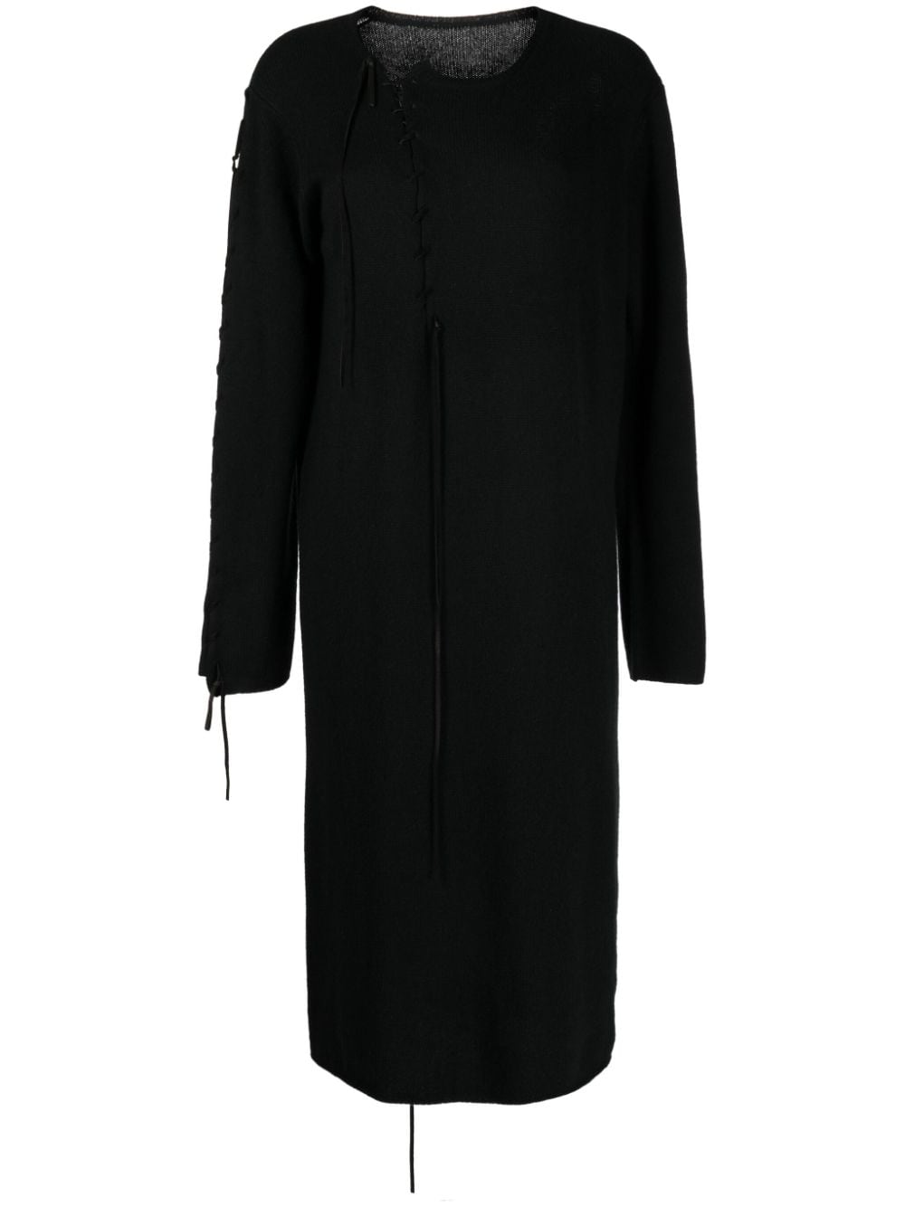 Yohji Yamamoto Langärmeliges Minikleid - Schwarz von Yohji Yamamoto