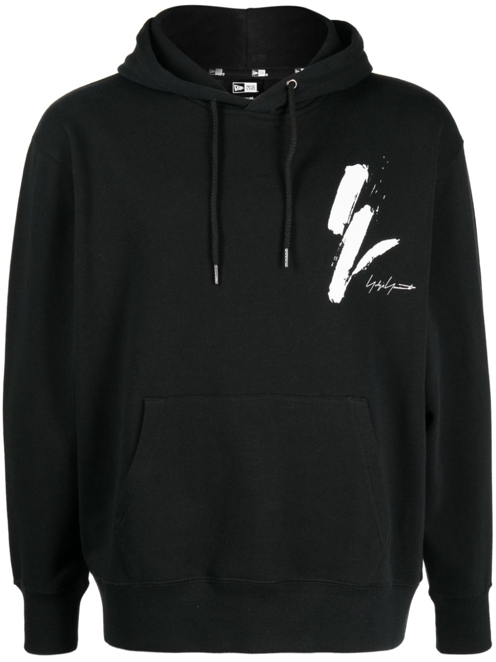 Yohji Yamamoto x New Era Hoodie mit Logo-Print - Schwarz von Yohji Yamamoto