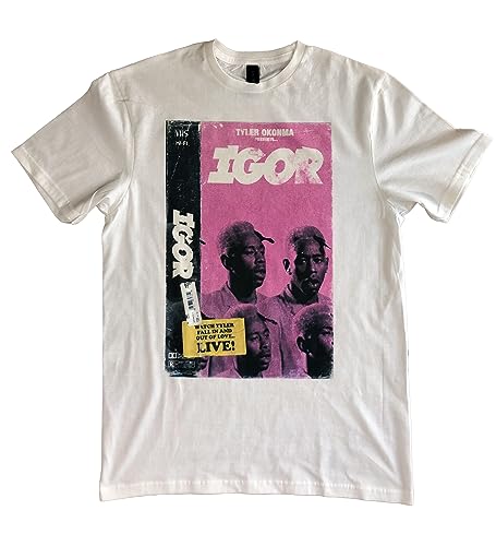 Igor Tyler Okonma Herren weißes Baumwoll T-Shirt (XL) von Yohjis Tees