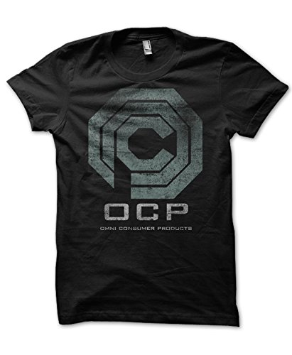 O.C.P Omni Consumer Products Schwarz T-Shirt Herren S-XL (Large) von Yohjis Tees