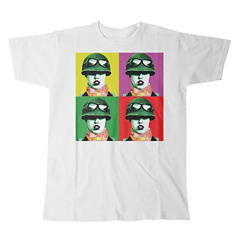 X-Ray Spex Poly Styrene weißes Baumwoll T-Shirt (Medium) von Yohjis Tees