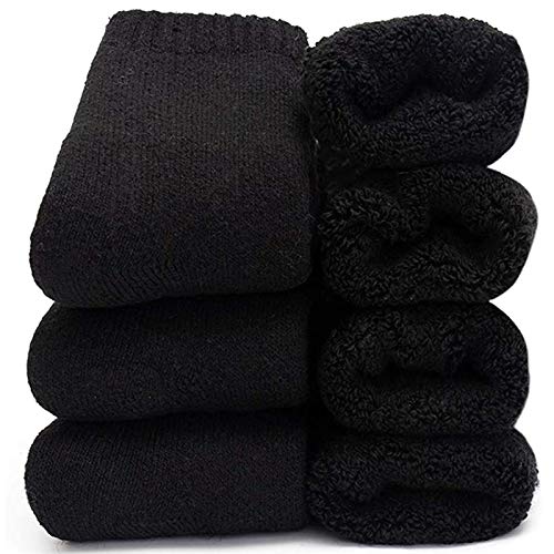 Yoicy Herren Schwere Dicke Wollsocken Merino Warme Thermosocken Wolle Socken Wandersocken Geschenke Wintersocken für Herren im Winter von Yoicy