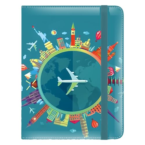 Reisepasshülle, RFID-blockierende Reisepasshülle mit Kreditkartenfach und Bordkarten-Schlitz-Kombination, Leder, Reisedokumente, Organizer für Damen und Herren, Travel B Reisepasshülle, RFID-blockierende Reisepasshülle mit Kreditkartenfach und Bordkarten-Schlitz-Kombination, Leder, Reisedokumente, Organizer für Damen und Herren, Travel B von Yoiilifee