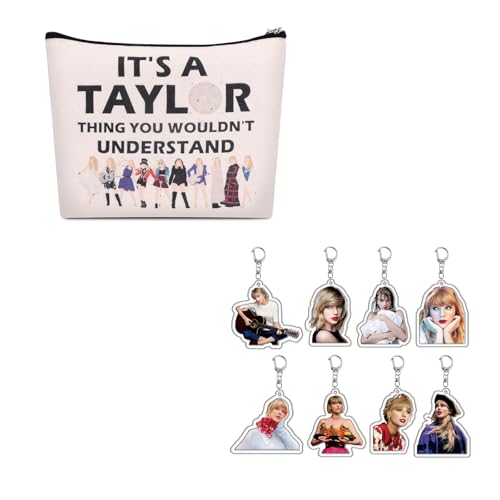 Yoimckay Reisekosmetiktasche, Beauty Case für Kinder, tragbare personalisierte Make-up-Tasche, 8-teiliger Acryl-Schlüsselanhänger, Schlüsselanhänger mit Cosplay-Anhänger, für Reisen im Alltag Yoimckay Reisekosmetiktasche, Beauty Case für Kinder, tragbare personalisierte Make-up-Tasche, 8-teiliger Acryl-Schlüsselanhänger, Schlüsselanhänger mit Cosplay-Anhänger, für Reisen im Alltag von Yoimckay