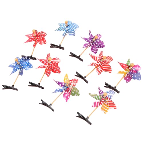 5 Stück Kinder-Windmühlen-Haarnadeln, Neuheit, Windmühlen-Spinnerform, Haarspangen, Haar-Accessoires, Geschenk für Mädchen von 3–6 Jahren von Yokawe