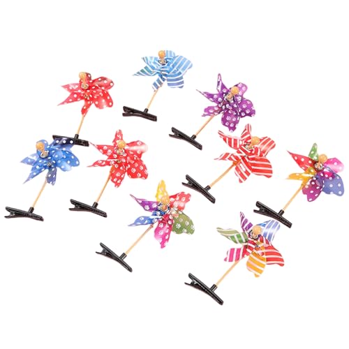 5 Stück Windmühlen-Haarnadeln für Kinder, neuartige Haarspangen in Windmühlen-Spinner-Form, Haar-Accessoires, Geschenk für Mädchen im Alter von 3–6 Jahren A von Yokawe