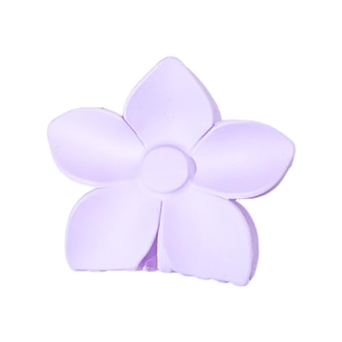 Blumen-Haarspange für Damen, Blumenform, Haarklammer mit Kreuzzähnen, rutschfestes Design, starker Halt, Haarschmuck, Violett von Yokawe