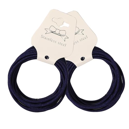 Yokawe Elastisches Haarband, 20 Stück, dicke Haargummis, dünnes Material, hochelastische Haarseile, Anti-Rutsch-Haarband, für Damen und Mädchen, Schwarz von Yokawe