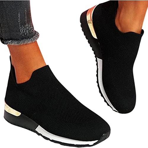 Yokbeer Sneaker Damen rutschfeste Schuhe Herren Küche Arbeitsschuhe Wasserfeste Koch Männer Berufsschuhe Non Slip Leicht Gartenschuhe Fitness Sportschuhe (Color : Schwarz, Size : 37 EU) von Yokbeer