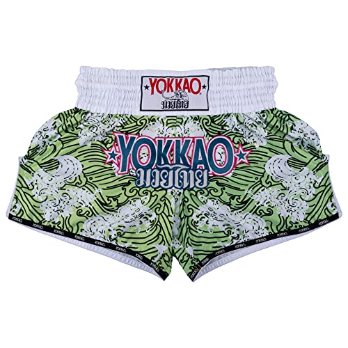 Yokkao Muay Thai Boxing Shorts - Carbonfit Hawaiian - Lime Zest - XLL Yokkao Muay Thai Boxing Shorts - Carbonfit Hawaiian - Lime Zest - XLL von Yokkao