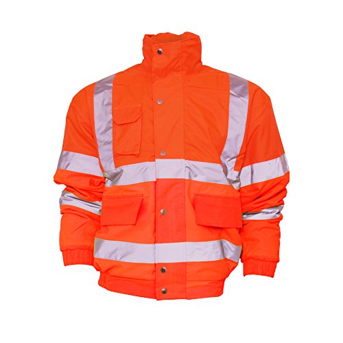 Yoko Hi-Vis Bomber Jacke für Männer (6XL) (Orange) von Yoko