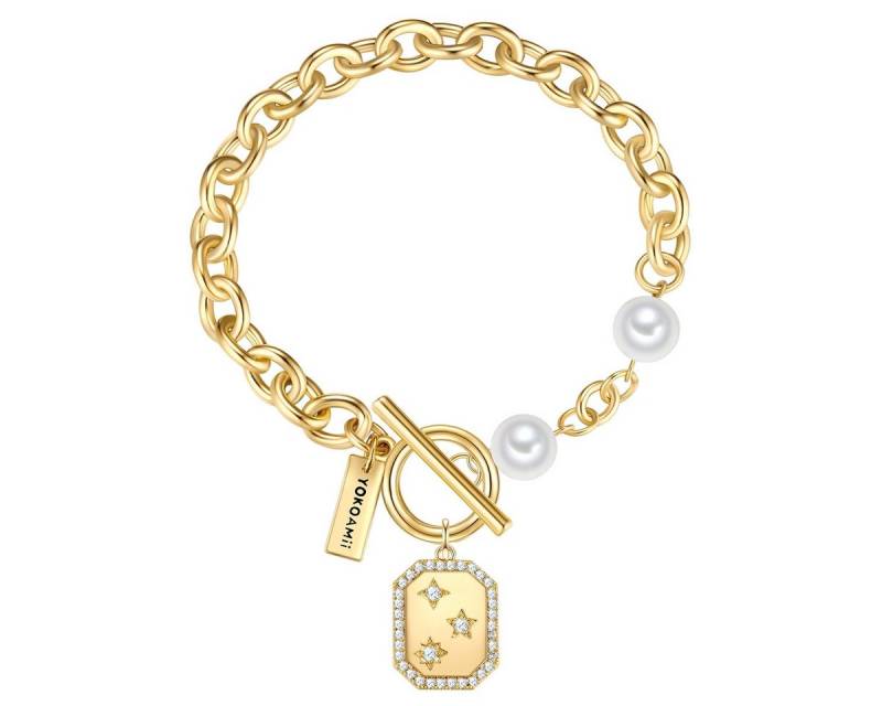 Yokoamii Armband Sterne gelbgold, mit Zirkonia von Yokoamii