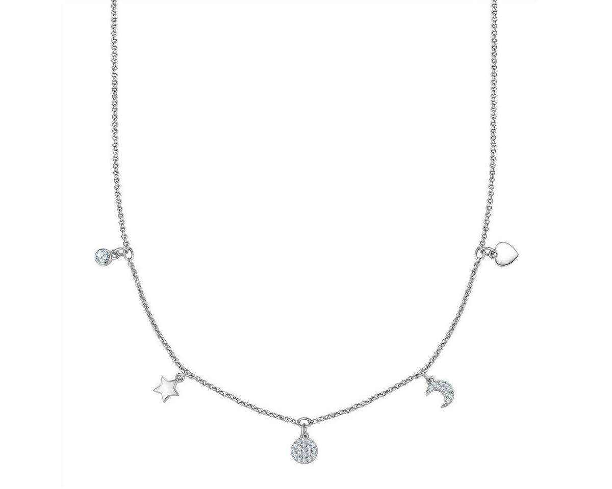 Yokoamii Collier Stern/Kreis/Mond/Herz silber von Yokoamii