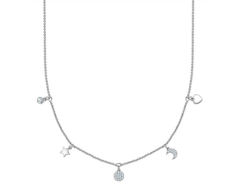 Yokoamii Collier Stern/Kreis/Mond/Herz silber von Yokoamii