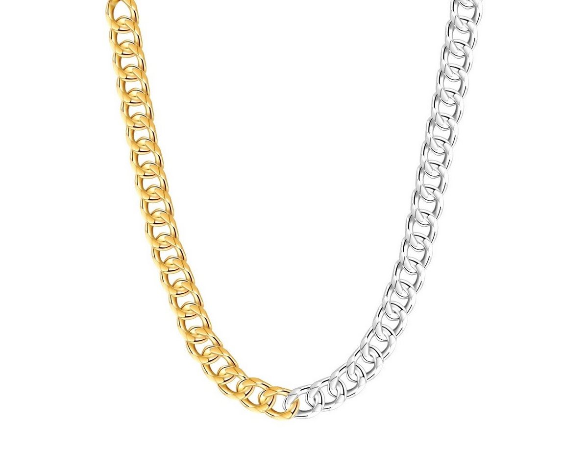 Yokoamii Collier silber/gelbgold, Kette bicolor von Yokoamii