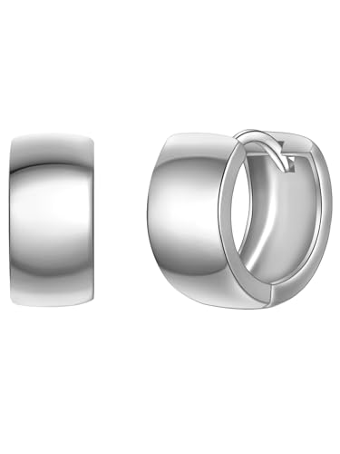 Yokoamii Damen Creolen Metall-Legierung Silber-Optik Modeschmuckcreolen von Yokoamii