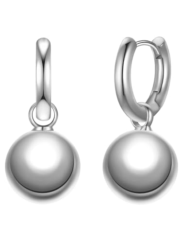 Yokoamii Damen Creolen Metall-Legierung versilbert Modeschmuckcreolen von Yokoamii