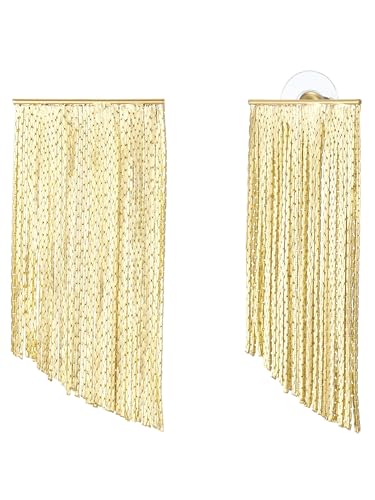 Yokoamii Damen Ohrhänger Metall-Legierung gelbvergoldet 14 Karat Wasserfall Modeschmuckohrhänger von Yokoamii