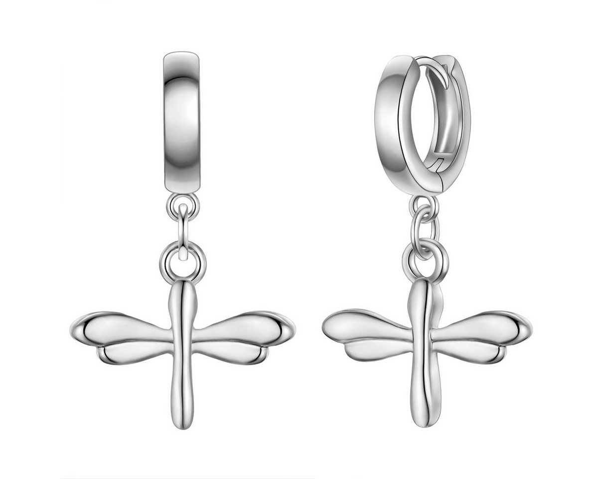 Yokoamii Paar Creolen Libelle silber von Yokoamii