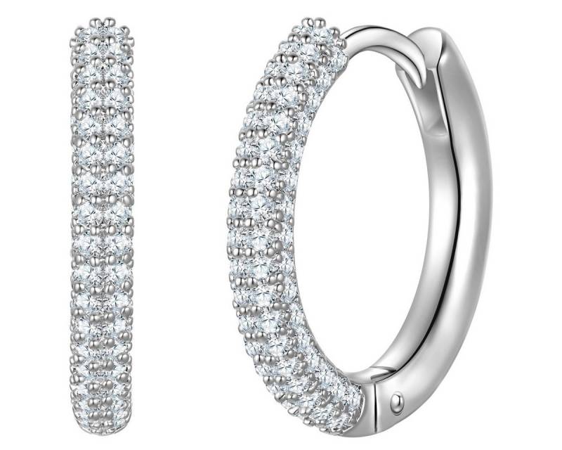 Yokoamii Paar Creolen Set: Y527 (2-tlg), mit Zirkonia von Yokoamii