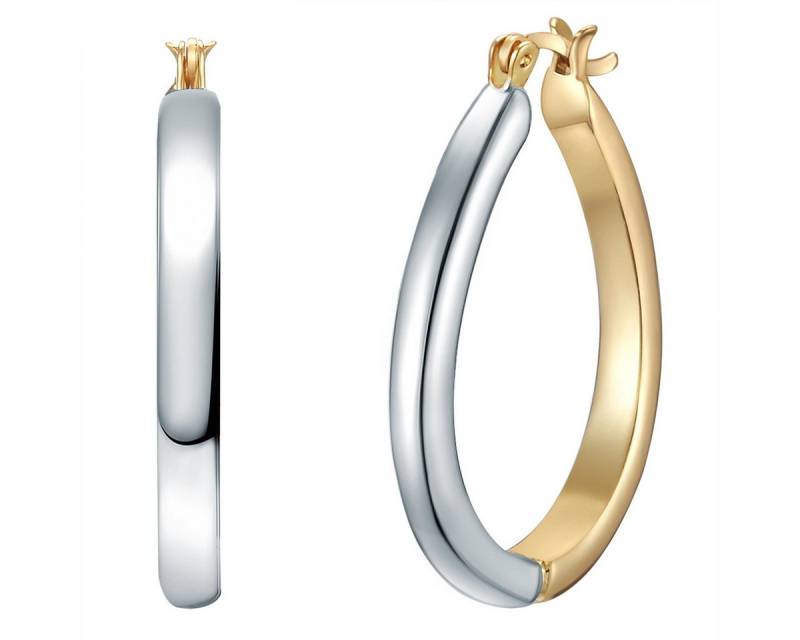 Yokoamii Paar Creolen Set: Y80 (2-tlg), Creolen bicolor von Yokoamii