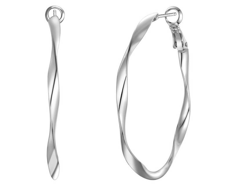 Yokoamii Paar Creolen silber von Yokoamii