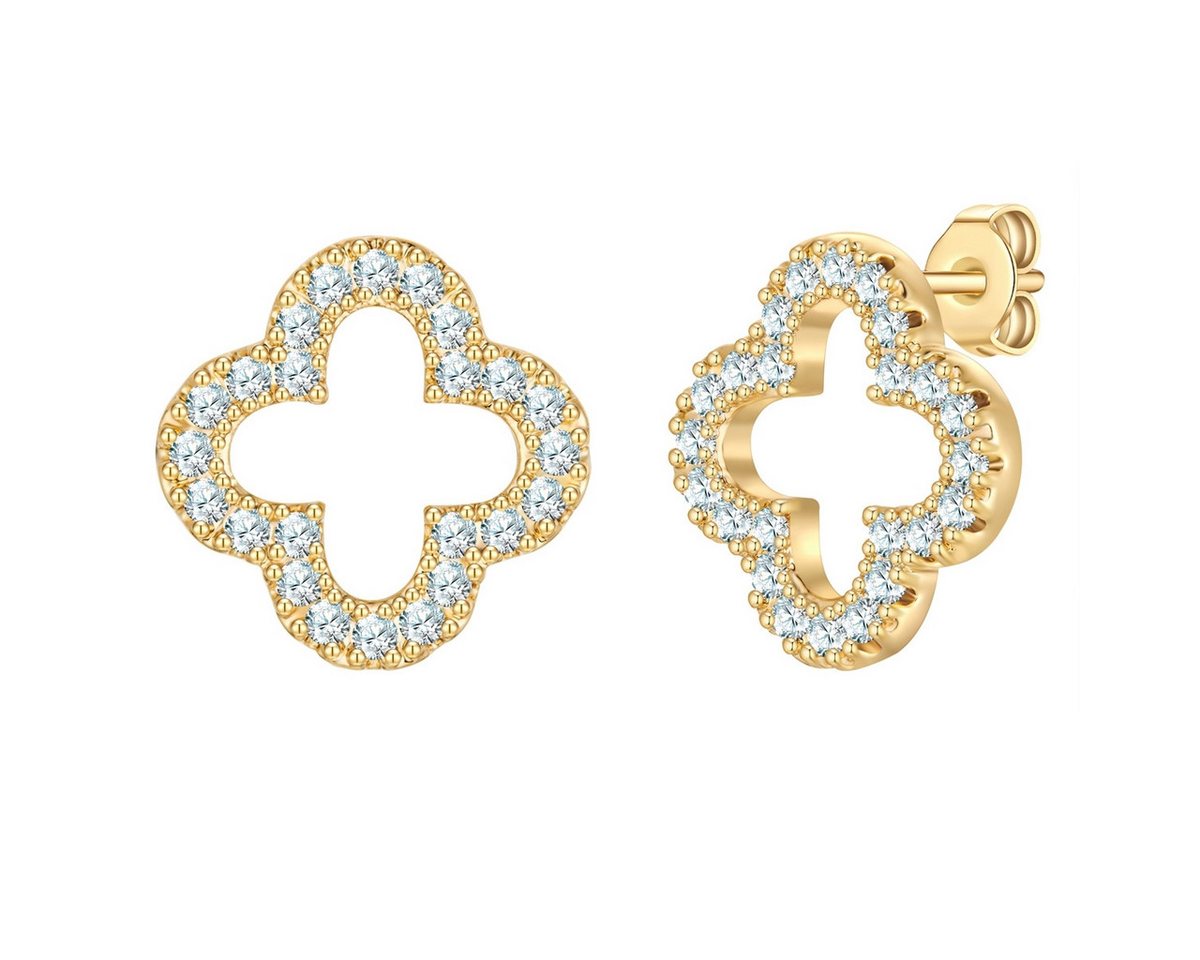 Yokoamii Paar Ohrstecker gelbgold von Yokoamii