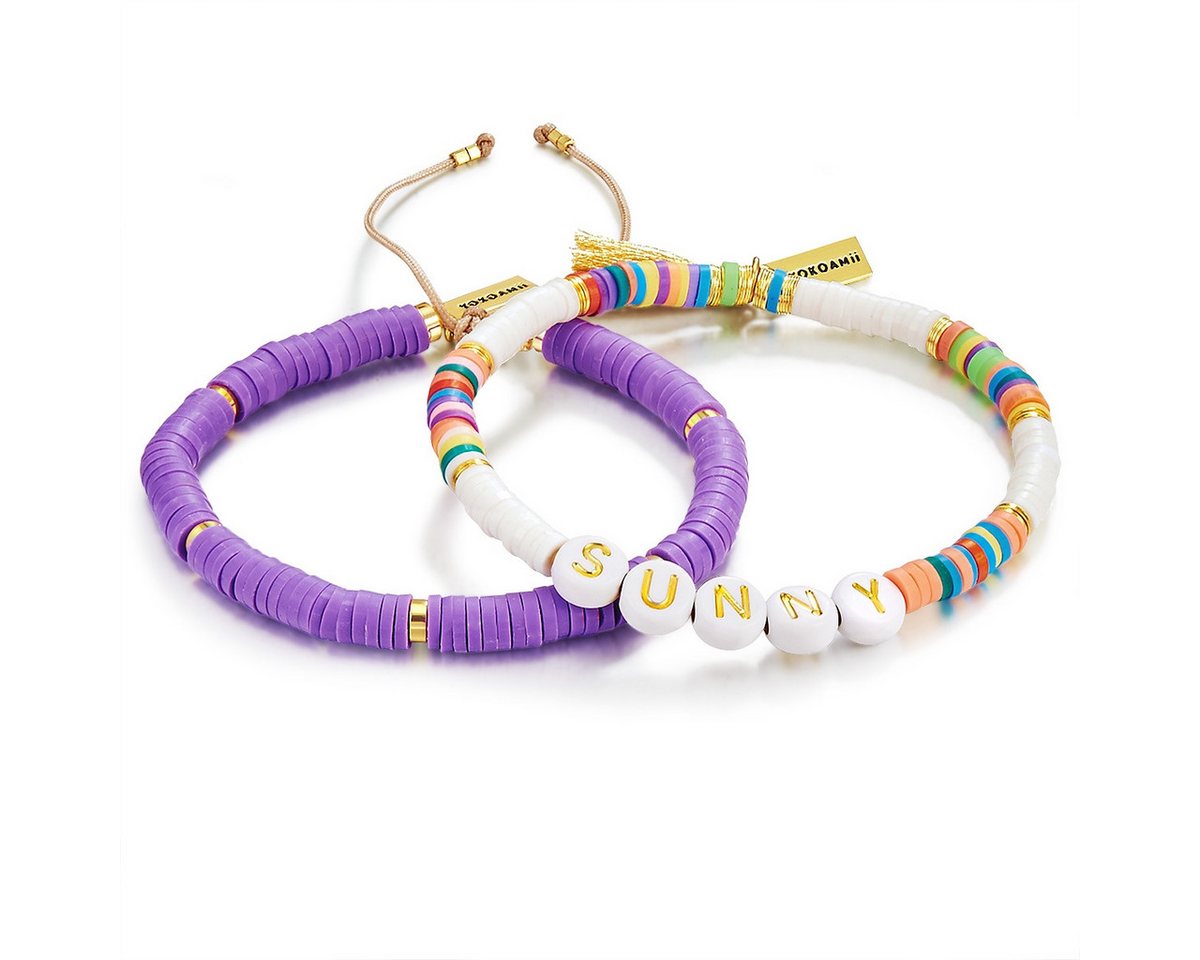 Yokoamii Perlenarmband Set: Y10 (2-tlg), 2er Set Armbänder von Yokoamii