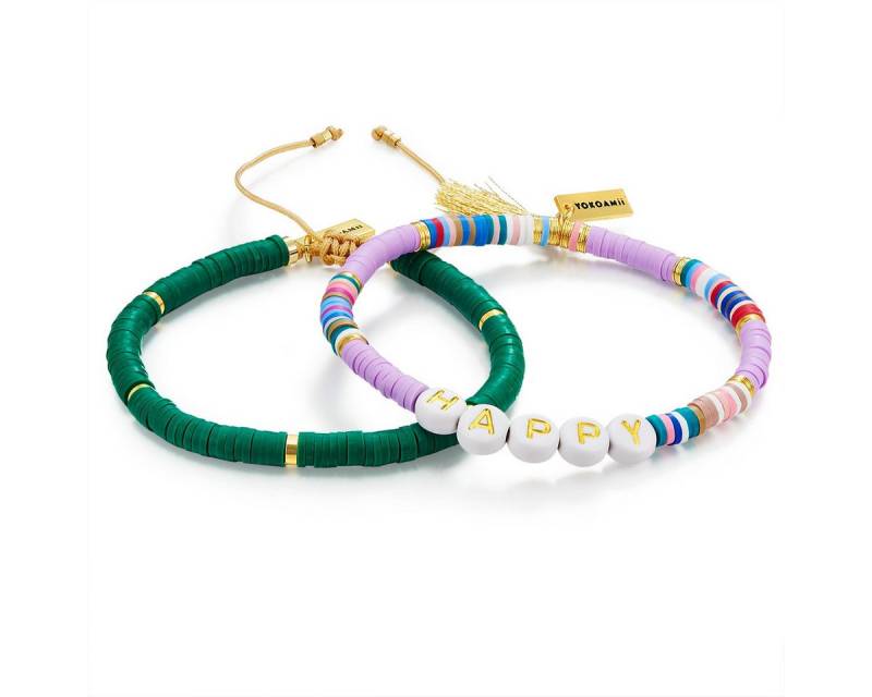 Yokoamii Perlenarmband Set: Y147 (2-tlg), 2er Set Armbänder von Yokoamii