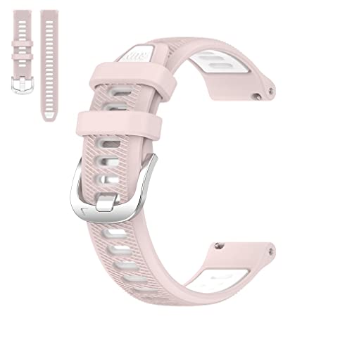 Yoktburu 18mm Armband für Garmin Vivoactive 4s/Venu 3s/Venu 2s, Silikon Armbänder Sport Ersatzarmband Kompatibel mit Garmin Forerunner 255s/265s für Damen Herren von Yoktburu