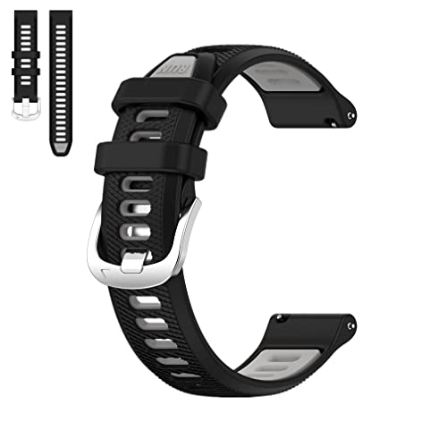 Yoktburu 18mm Armband für Garmin Vivoactive 4s/Venu 3s/Venu 2s, Silikon Armbänder Sport Ersatzarmband Kompatibel mit Garmin Forerunner 255s/265s für Damen Herren von Yoktburu