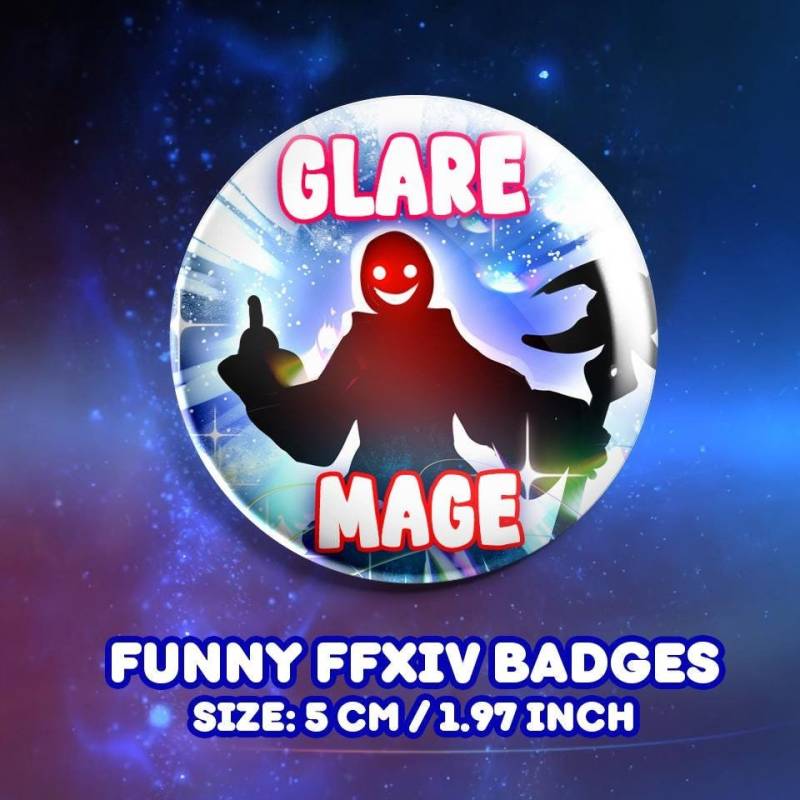 Ffxiv Lustige Abzeichen | Blend-Magier 5 cm Durchmesser Ffxiv Lustige Abzeichen | Blend-Magier 5 cm Durchmesser von Yokufo