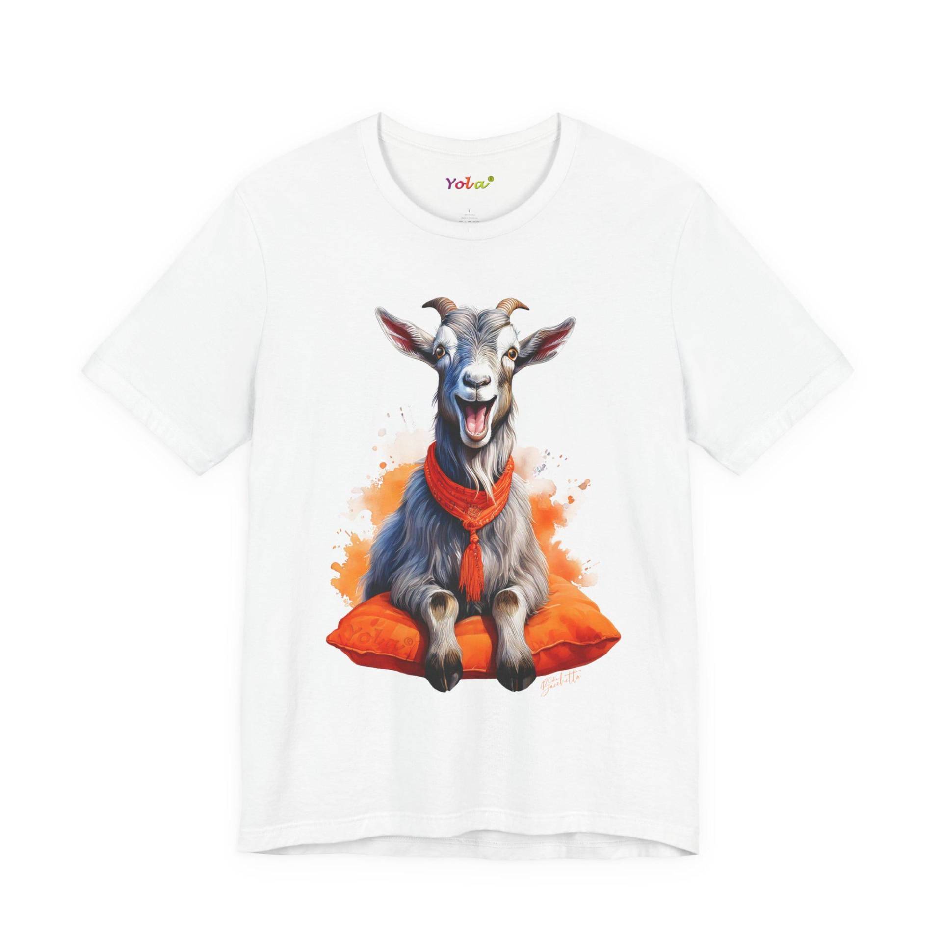 Witziges Ziegen-T-Shirt Bequem, Lang Geschnitten, Geschenk Für Weihnachten, Geburtstag Und Ziegenfans, Exklusives Design Der Ch Marke Yola® von YolaArtShop