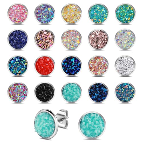 20 Paar Ohrstecker Set Runde Druzy Edelstahl Ohrstecker Schmuck Boho Statement Ohrringe Modeschmuck Earrings Set Mädchen 20 Paar Ohrstecker Set Runde Druzy Edelstahl Ohrstecker Schmuck Boho Statement Ohrringe Modeschmuck Earrings Set Mädchen von Yolev