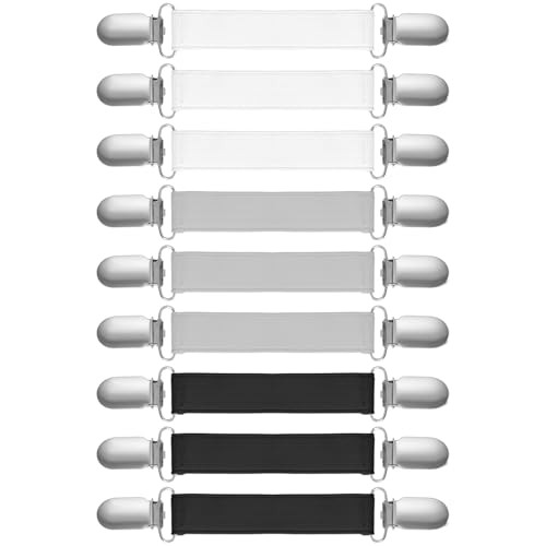 9 Stück Hosenträger Clips Cardigan Clips für Kleidung Taillenmieder-Clip Waist Clip Verstellbare Hosenträger Zum Festziehen Der Kleidung von Yolev