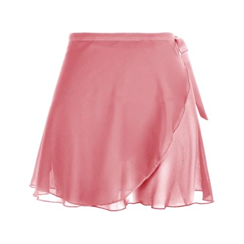 Damen Wickelrock Ballettrock Dunkelrosa Chiffon Tanz Rock Verstellbare Taille Krawatten Gymnastik Ballettrock Damen Wickelrock Ballettrock Dunkelrosa Chiffon Tanz Rock Verstellbare Taille Krawatten Gymnastik Ballettrock von Yolev