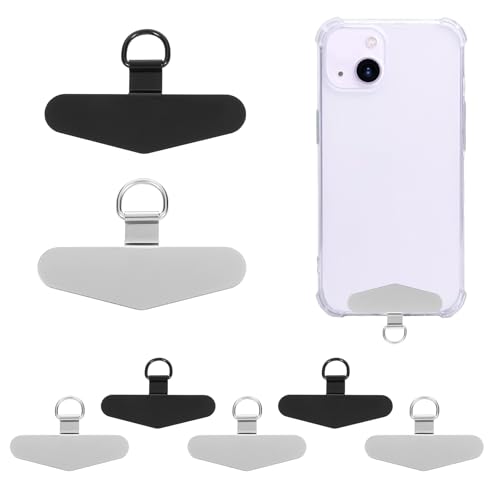 Yolev 5 Stück Handy Lanyard Patch mit Metall-Federringen Handykette Universal Pads Handykette Halterung Universeller Handy-Tether-Tab für Meisten Smartphones Yolev 5 Stück Handy Lanyard Patch mit Metall-Federringen Handykette Universal Pads Handykette Halterung Universeller Handy-Tether-Tab für Meisten Smartphones von Yolev