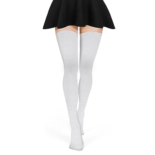 Damen Overknee Strümpfe 80cm Kniestrümpfe Weiß Lange Warme Hohe Socken Damen Mädchen Oberschenkelsocken Damen Overknee Strümpfe 80cm Kniestrümpfe Weiß Lange Warme Hohe Socken Damen Mädchen Oberschenkelsocken von Yolev