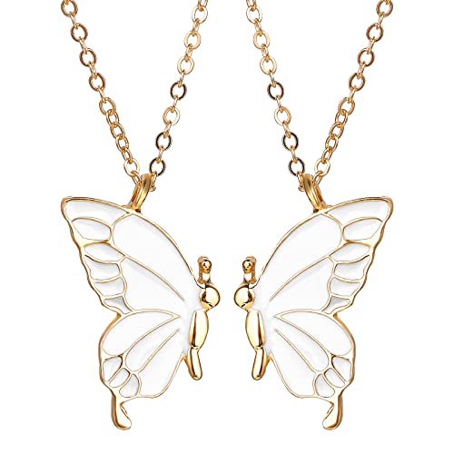 Yolev Freundschaftskette Bff Ketten für 2 Geschenke Mädchen Halskette Schmuck Langstrecke Geburtstag Weihnachten Brautjungfer Geschenke Mädchen Damen Schwestern von Yolev