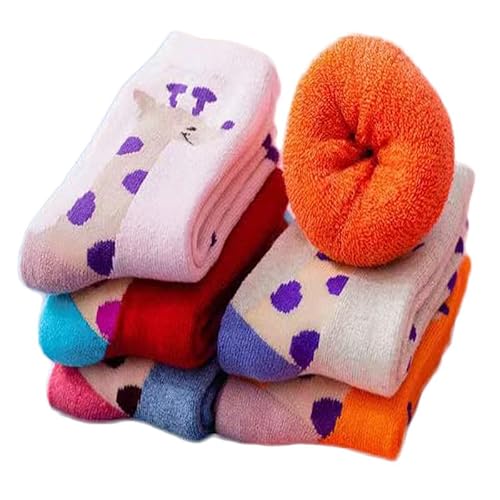 Yolhloy Kindersocken Mädchen Jungen Socken Baumwolle Kleinkind Winter Socken Warme Dick Thermosocken Haussocken Bodensocken für Kinder, 5 Paare Yolhloy Kindersocken Mädchen Jungen Socken Baumwolle Kleinkind Winter Socken Warme Dick Thermosocken Haussocken Bodensocken für Kinder, 5 Paare von Yolhloy