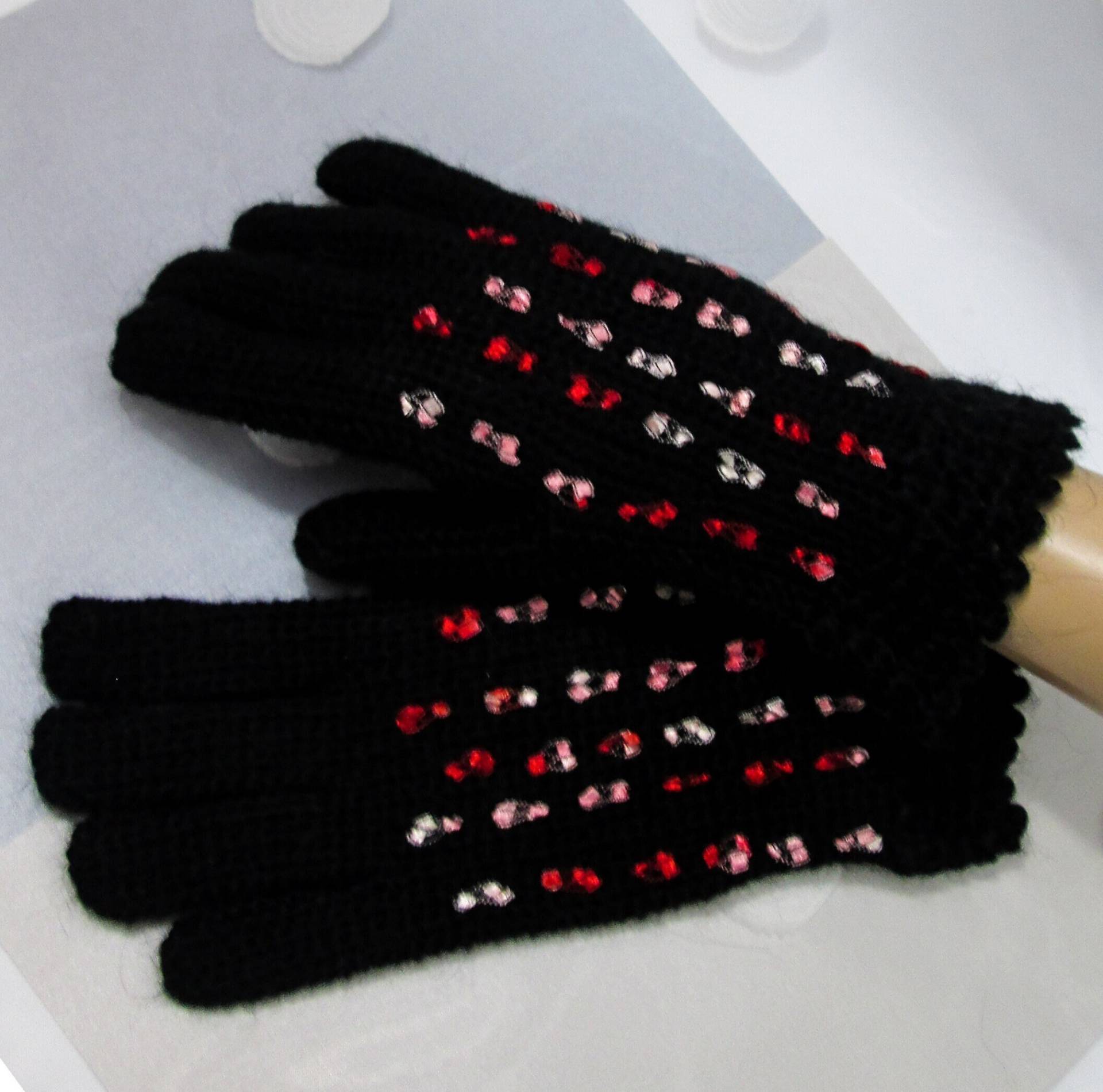 Schwarze Wollhandschuhe Für Frauen - Weihnachtsgeschenk Schwarze Wollhandschuhe Für Frauen - Weihnachtsgeschenk von YoliaKnittings