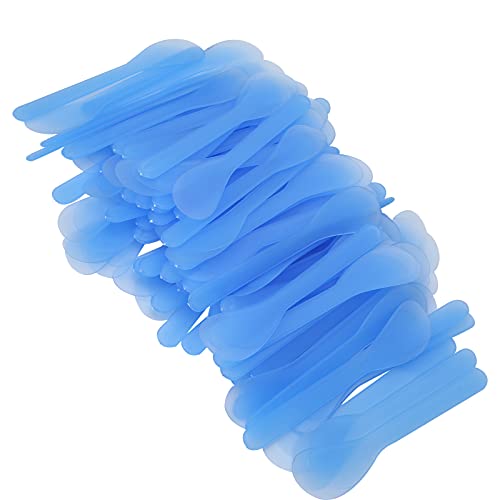100 Stück Gesichtsmaskenspatel, DIY-Kunststoff-Masken-Löffel, Werkzeug zum Auftragen von Kosmetikmasken, glatte Oberfläche, ergonomischer Griff, für Gesichtsmasken und Creme, gebogen, passendes Design 100 Stück Gesichtsmaskenspatel, DIY-Kunststoff-Masken-Löffel, Werkzeug zum Auftragen von Kosmetikmasken, glatte Oberfläche, ergonomischer Griff, für Gesichtsmasken und Creme, gebogen, passendes Design von YolieraArt