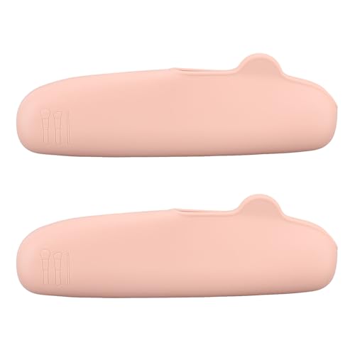 YolieraArt Make-up-Pinselhalter aus Silikon, Reise-Kosmetik-Organizer mit sicherem Clip, undurchlässige, weiche Pinsel-Aufbewahrungstasche für Gesichtspinsel, tragbare Hülle, 2 Stück, Pinkish YolieraArt Make-up-Pinselhalter aus Silikon, Reise-Kosmetik-Organizer mit sicherem Clip, undurchlässige, weiche Pinsel-Aufbewahrungstasche für Gesichtspinsel, tragbare Hülle, 2 Stück, Pinkish von YolieraArt