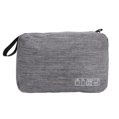 YolieraArt Reise-Kulturbeutel zum Aufhängen, wasserabweisend, Make-up-Organizer mit Metall-Reißverschluss und Netztasche, Haken zum Aufhängen, Kosmetiktasche für Toilettenartikel, Zubehör, Grau YolieraArt Reise-Kulturbeutel zum Aufhängen, wasserabweisend, Make-up-Organizer mit Metall-Reißverschluss und Netztasche, Haken zum Aufhängen, Kosmetiktasche für Toilettenartikel, Zubehör, Grau von YolieraArt
