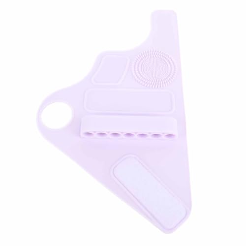 YolieraArt Silikon Make-up Armband Palette, Multifunktionaler Make-up-Pinsel-Aufbewahrungsgurt mit Mischbereich, Organizer für Foundation, Concealer, Pinzette (lila) von YolieraArt