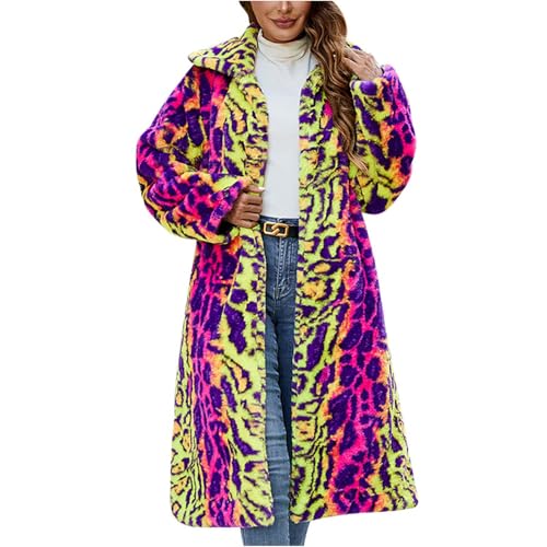 Yolimok Damen Lange Kunstpelze Jacke Sale,Große Größen Leopard Pelzmantel Mode Kunstfell Jacke Langarm Winter Übergangsjacke Dicke Warme Wintermantel Pelzjacke mit Kapuze Felljacke Fellmantel Outwear Yolimok Damen Lange Kunstpelze Jacke Sale,Große Größen Leopard Pelzmantel Mode Kunstfell Jacke Langarm Winter Übergangsjacke Dicke Warme Wintermantel Pelzjacke mit Kapuze Felljacke Fellmantel Outwear von Yolimok