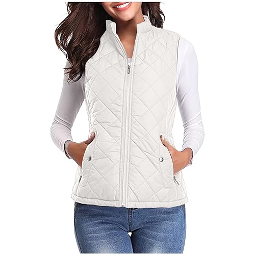 Yolimok DaunenWeste Damen Sale,Stehkragen Weste Jacke Reißverschluss Steppweste Winter Warm Leicht Winterjacke Warme ärmellose Übergangsweste Elegant Tailliert Winddicht wasserdicht Weste Yolimok DaunenWeste Damen Sale,Stehkragen Weste Jacke Reißverschluss Steppweste Winter Warm Leicht Winterjacke Warme ärmellose Übergangsweste Elegant Tailliert Winddicht wasserdicht Weste von Yolimok