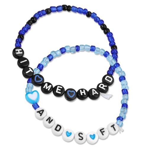 Yoljun 2 Stück Konzert-Merch-Armbänder, 17cm Tour-Armbänder Freundschaftsarmbänder für Konzertfans mit Buchstaben, Tour Merch Geschenke für Frauen Mädchen Yoljun 2 Stück Konzert-Merch-Armbänder, 17cm Tour-Armbänder Freundschaftsarmbänder für Konzertfans mit Buchstaben, Tour Merch Geschenke für Frauen Mädchen von Yoljun