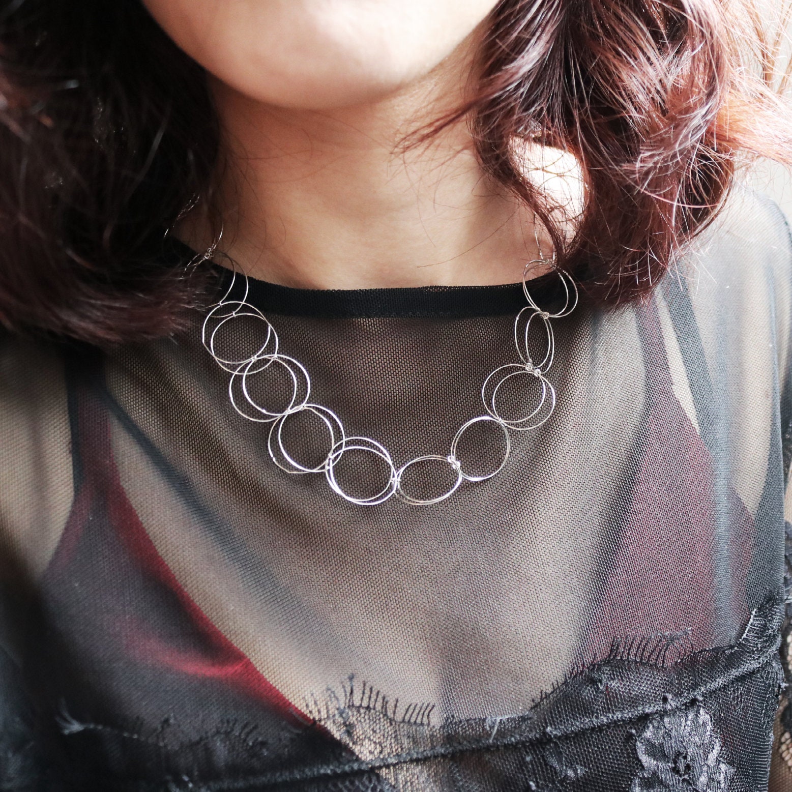 Recycelte Sterling Silber Pendant Halskette | Kettenkette Moderne Handgemachte Silberpendant Made in Uk Recycelte Sterling Silber Pendant Halskette | Kettenkette Moderne Handgemachte Silberpendant Made in Uk von YomJewellery